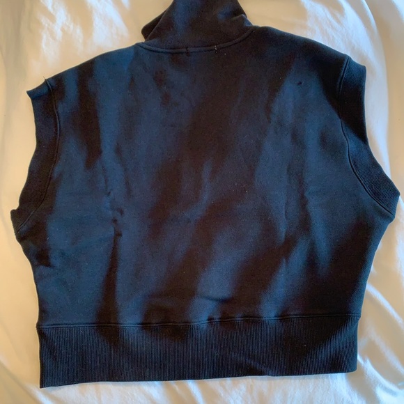 NWT - Pullover Zip Vest With High Collar - Black, XS - Picture 3 of 13